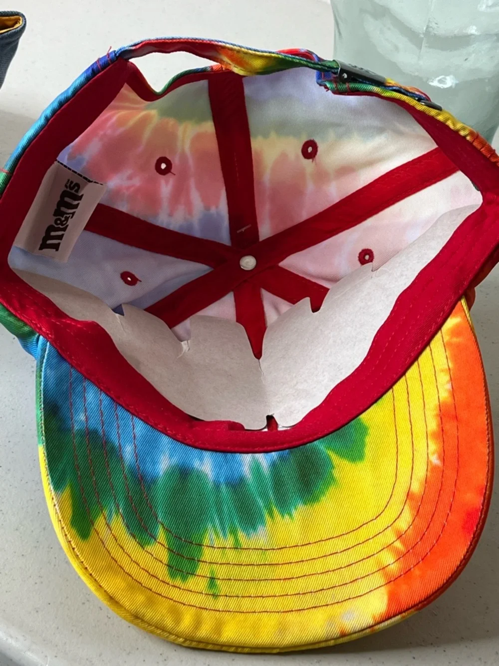 M&M'S Tie-Dye Cap with White Embroidered